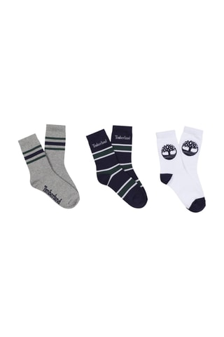 3 paires de chaussettes - Gris et blanc