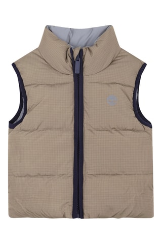 Doudoune sans manches - Beige