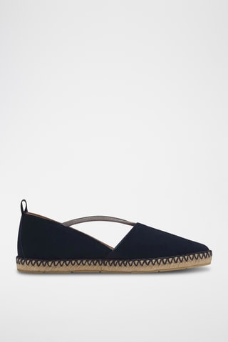 Espadrilles en nubuck - Bleu marine
