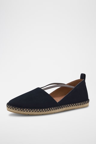 Espadrilles en nubuck - Bleu marine