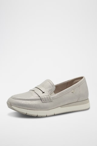 Mocassins en cuir - Gris