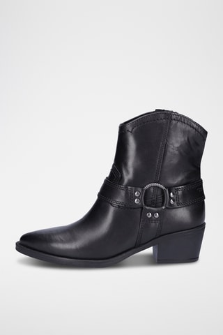 Bottines en cuir - Noir