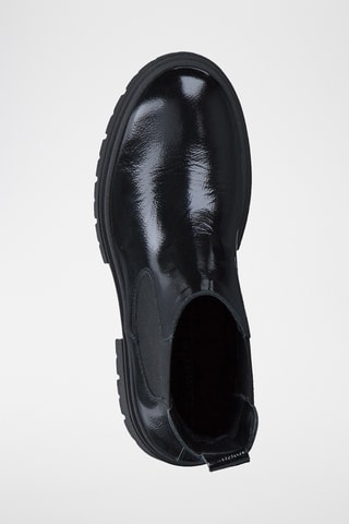 Bottines Chelsea en cuir verni - Noir