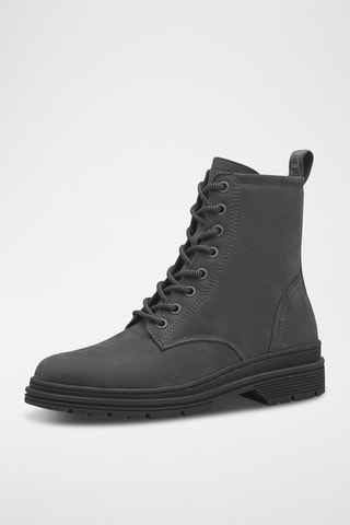 Bottines en nubuck - Gris foncé