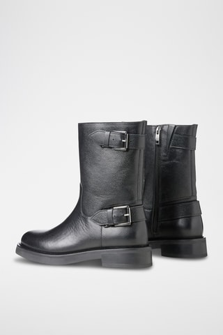 Bottines en cuir - Noir