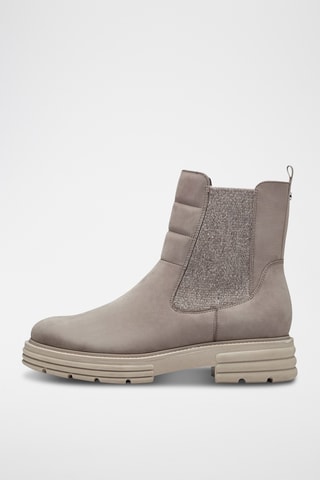 Bottines en cuir - Taupe