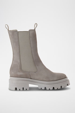 Bottines Chelsea en nubuck - Gris