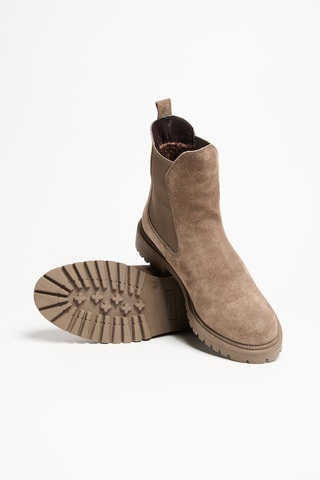 Bottines Chelsea en cuir - Marron