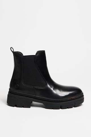 Bottines Chelsea en cuir verni - Noir