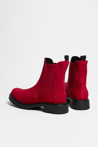 Bottines Chelsea - Rouge