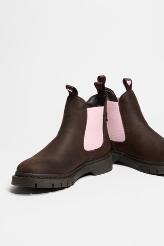 Bottines Chelsea en cuir - Marron