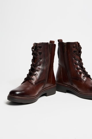 Boots en cuir - Marron
