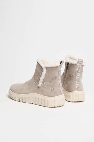 Bottines fourrées en cuir - Gris
