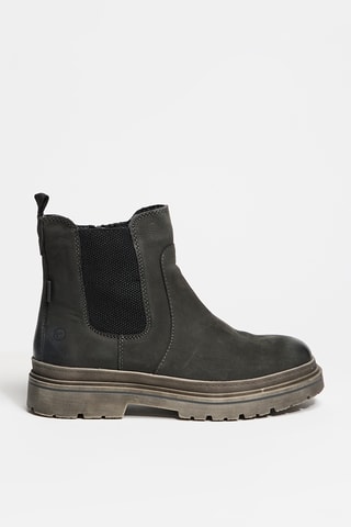 Bottines en cuir - Noir