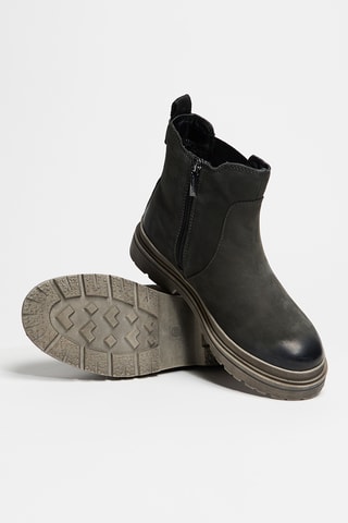 Bottines en cuir - Noir