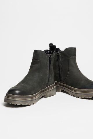 Bottines en cuir - Noir