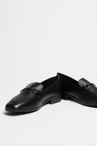Mocassins en cuir - Noir