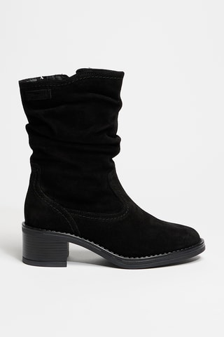 Bottines en cuir - Noir