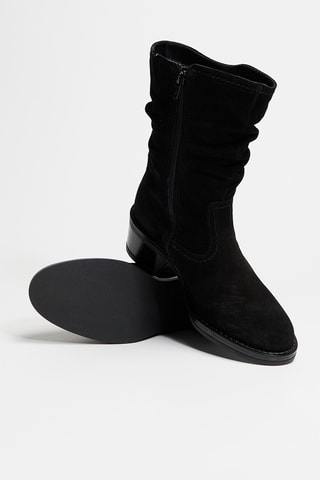 Bottines en cuir - Noir