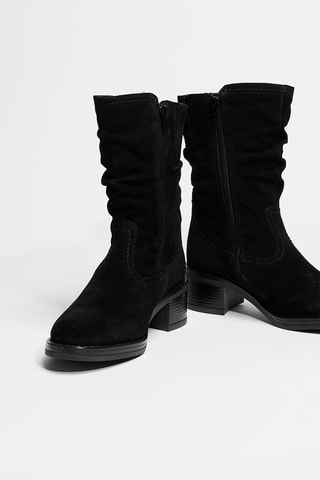 Bottines en cuir - Noir