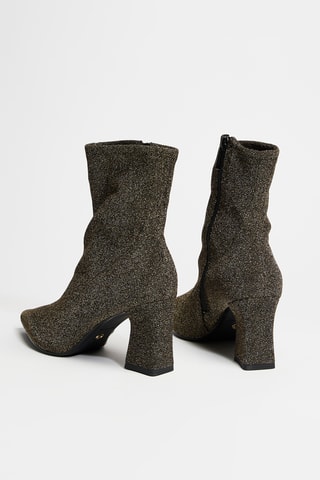 Bottines en cuir - Doré