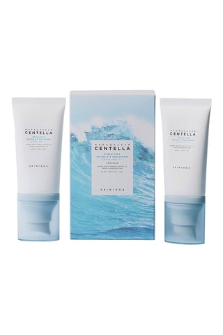 2 sérums solaires hyalu-cica madagascar centella skin1004 - SPF 50+ - Tous types de peau - 2 x 50 ml