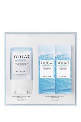 Coffret solaire hyalu-cica Madagascar Centella - SPF+ - 3 produits