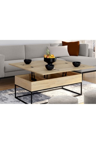 Table basse relevable - 100 x 40,5 x 55 cm