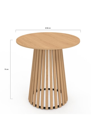 Table à manger Camélia - 80 x 80 x 75 cm