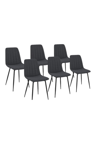 6 chaises Fiona - 46 x 88 x 55 cm