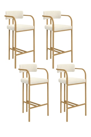 4 tabourets de bar - 44 x 93 x 46 cm