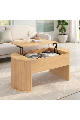 Table basse relevable Nami - 100 x 45 x 50 cm