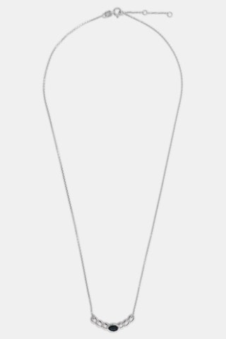 Collier Anastasia - Or blanc et topaze