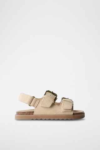 Sandales en cuir - Beige