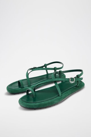 Sandales en cuir - Vert