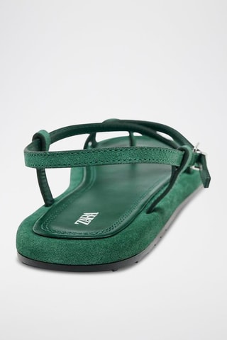 Sandales en cuir - Vert