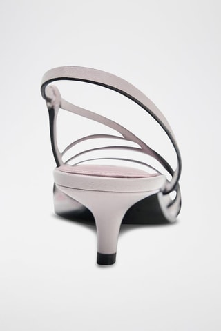Sandales à talons en cuir - Rose