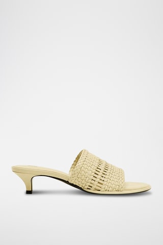 Mules à talons - Beige