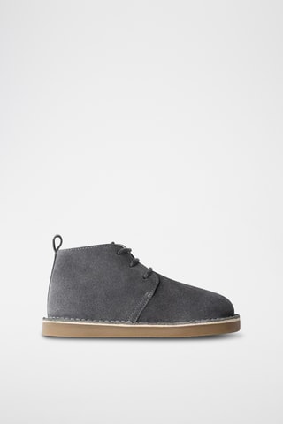 Boots en cuir - Gris foncé