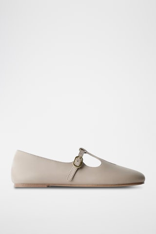 Salomés en cuir - Beige