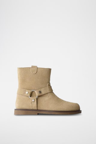 Bottines en nubuck - Beige