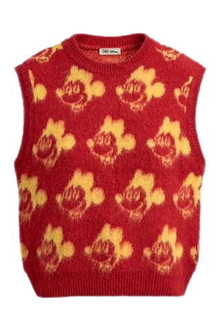 Pull sans manches Mickey Disney - Rouge
