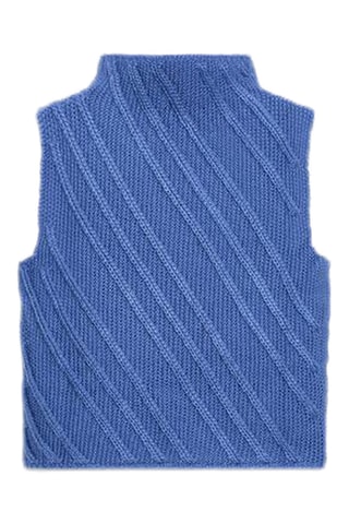 Pull sans manches - Bleu cobalt