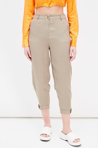 Jogger 7/8 taille haute Beige