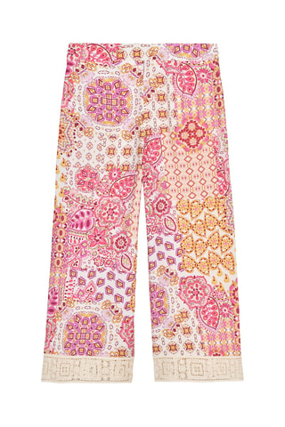 Pantalon - Beige et rose