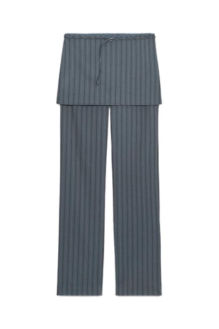 Pantalon trompe-l’œil - Gris foncé