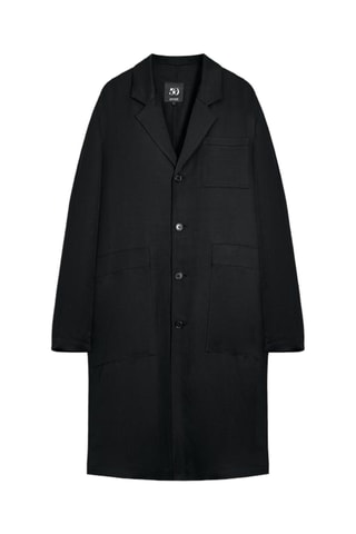 Manteau en lin - Noir