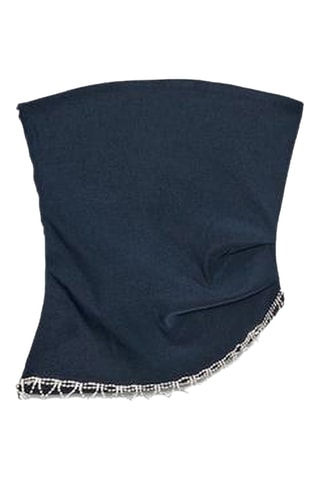 Top bustier - Bleu pétrole