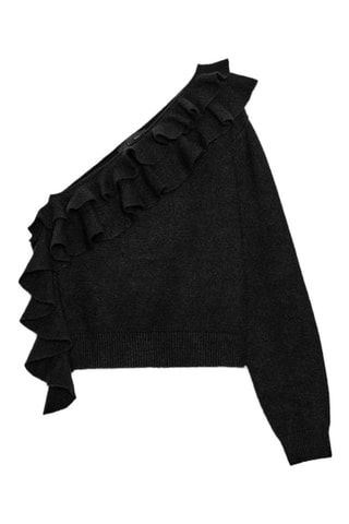 Top asymétrique - Noir