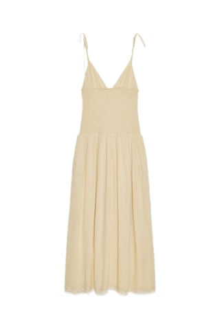 Robe midi - Beige clair
